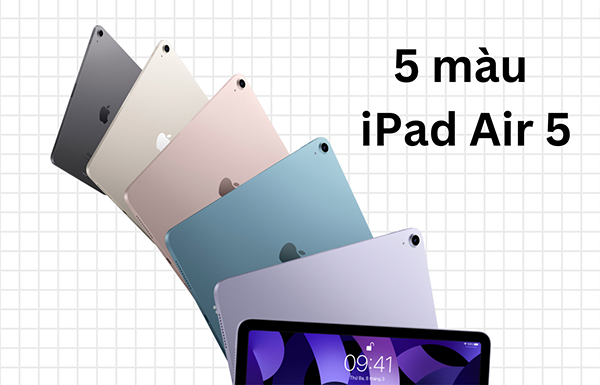 Màu các mẫu iPad Air 5