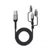 Picture of Mazer 3in1 USB to Lightning / Micro /USB-C 1.0M/3.1A Fast Charging Cable-Black