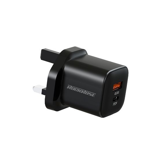 Picture of ROCKROSE Powercube II G20 Travel Charger 20W PD 2-Port Charger (EU Plug)