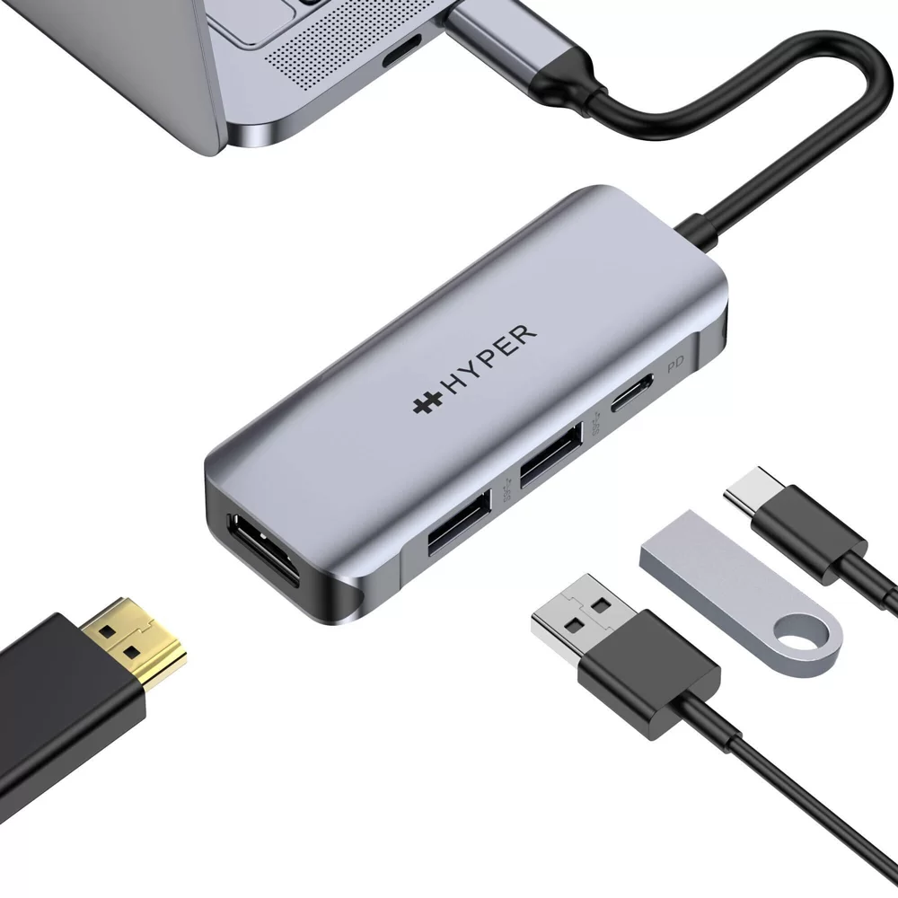 Ảnh của  Cổng chuyển HyperDriver HDMI 4K 60Hz 4 IN 1 USB-C Hub (HD41)