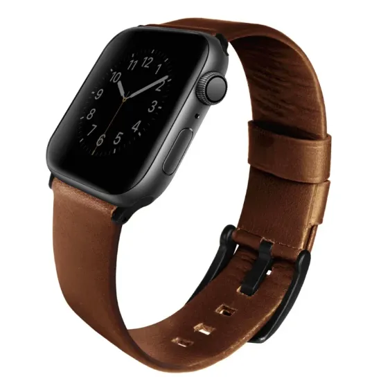 Ảnh của Dây đeo Apple Watch UNIQ-Mondain Genuine Leather Strap 44mm