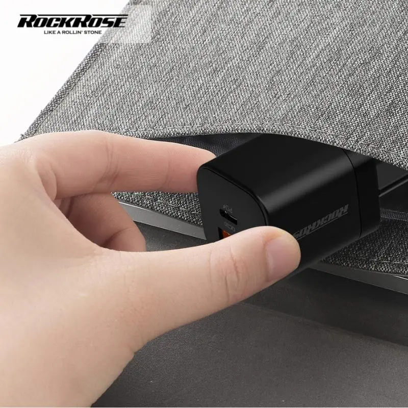 Ảnh của Cốc sạc 2 cổng ROCKROSE Powercube II G20 Travel Charger 20W PD (EU Plug) 