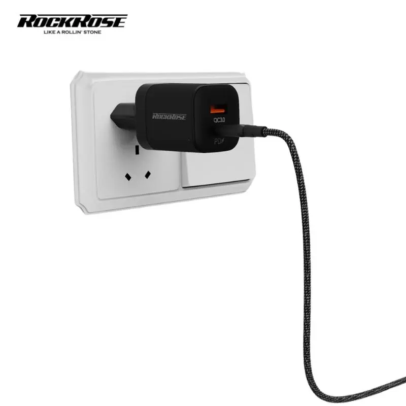 Ảnh của Cốc sạc nhanh ROCKROSE 2 cổng Powercube II G20 Travel Charger (US Standard)