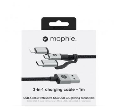 Ảnh của Cáp Mophie Trip-Trip 1M White