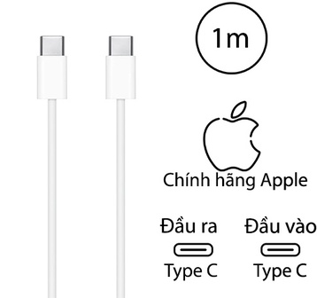 Ảnh của  Cáp sạc Apple Type C to Type C (1m) MUF72