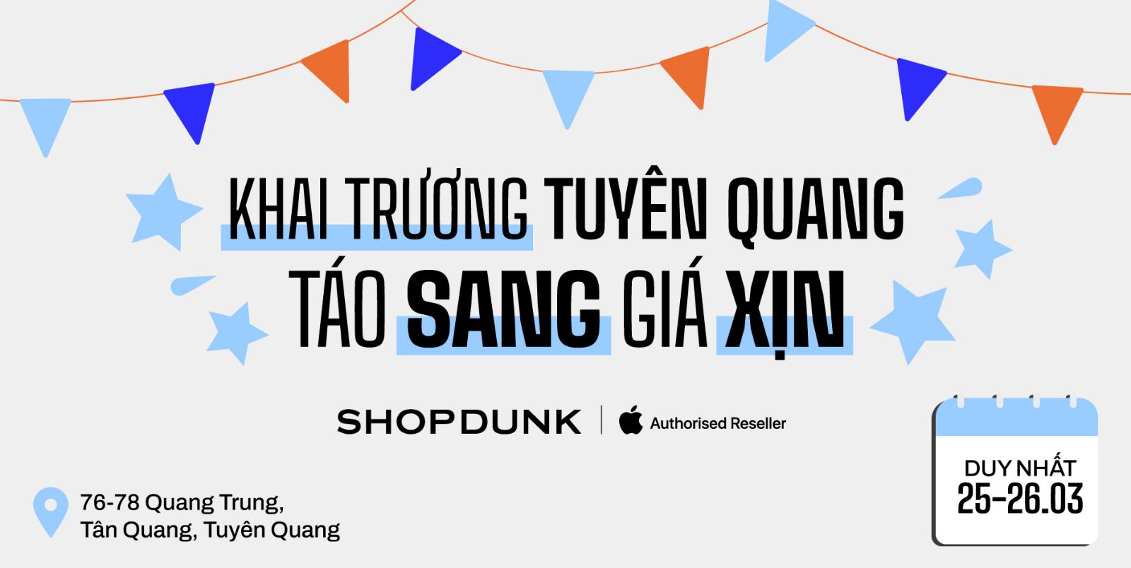 Hình ảnh cho danh mục ShopDunk chào Tuyên Quang: Trải nghiệm thỏa sức, nhiều quà hết mức