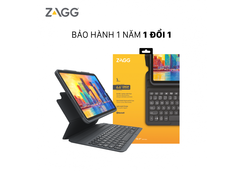 Ảnh của Ốp lưng bàn phím ZAGG Keyboard Pro Keys Apple iPad 10.9/11 Pro