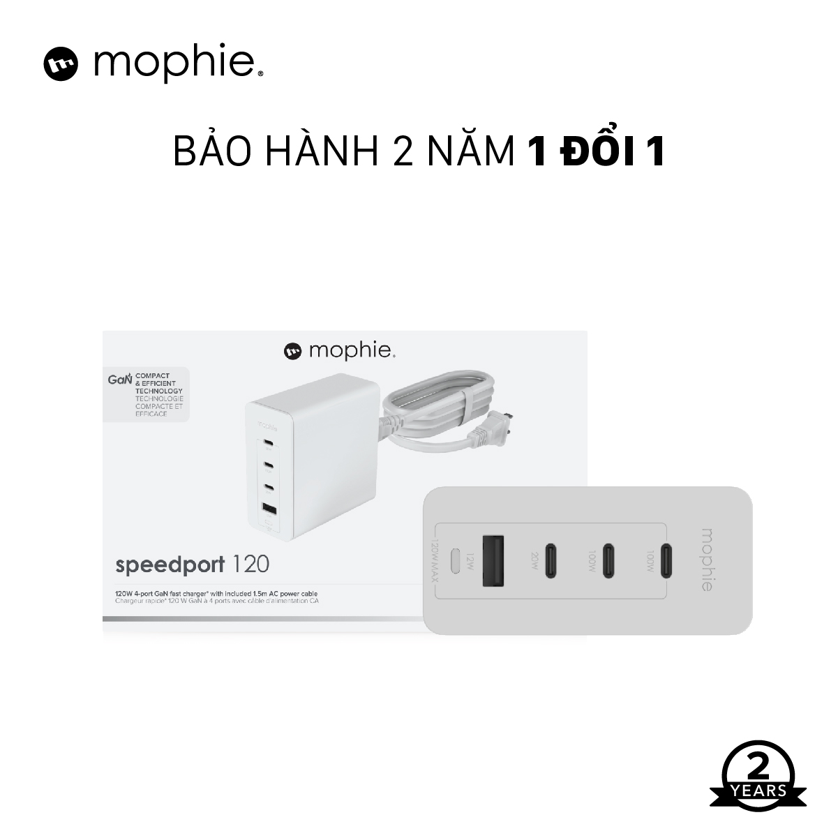 Ảnh của Sạc mophie PD 120W GaN
