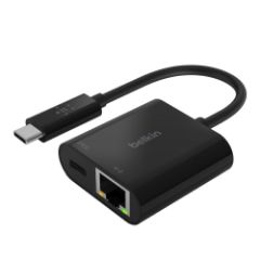 Picture of Belkin Adapter USB-C to GIGABIT ETHERNET, PD 60W, Black