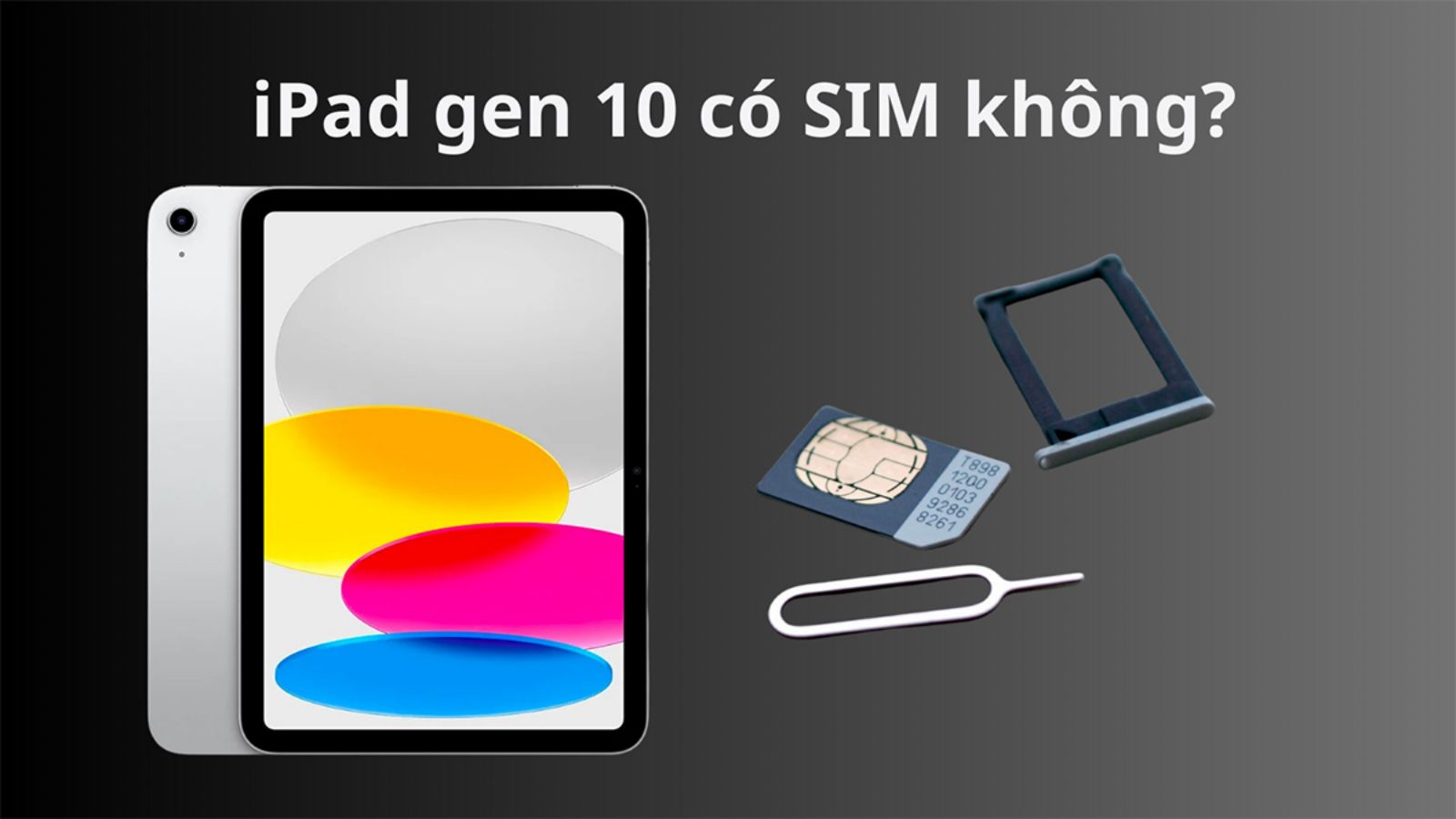 Hình ảnh cho danh mục iPad gen 10 có SIM không? 5 câu hỏi về SIM iPad gen 10