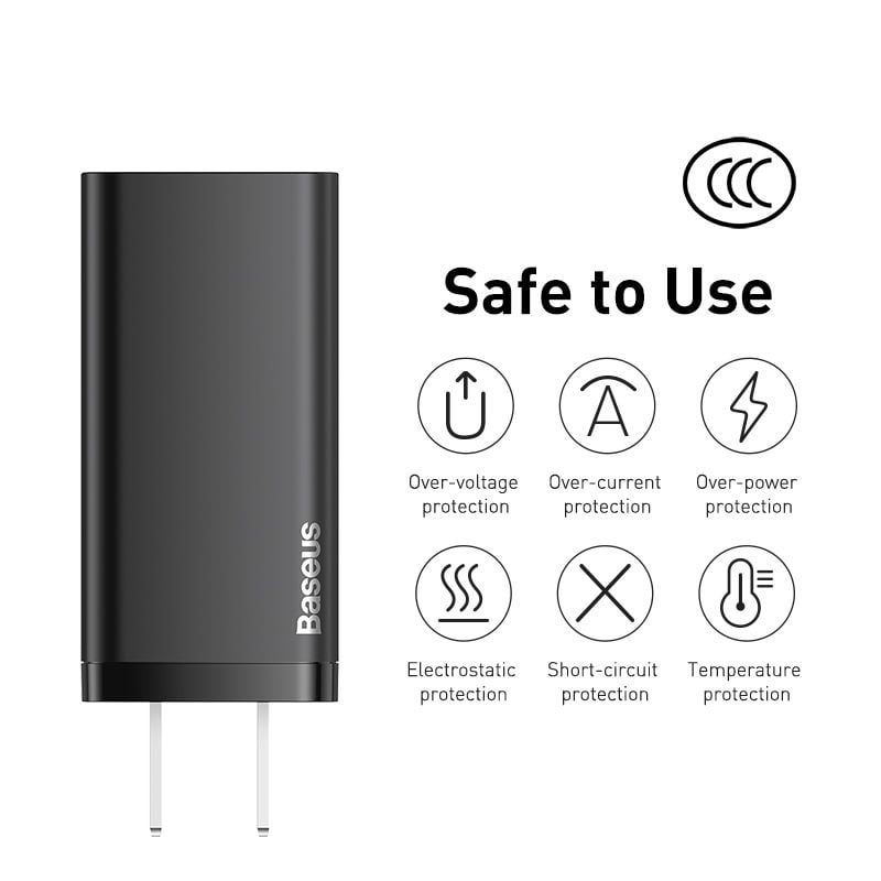 Ảnh của Củ sạc Baseus Gan2 Lite 65W 2 cổng