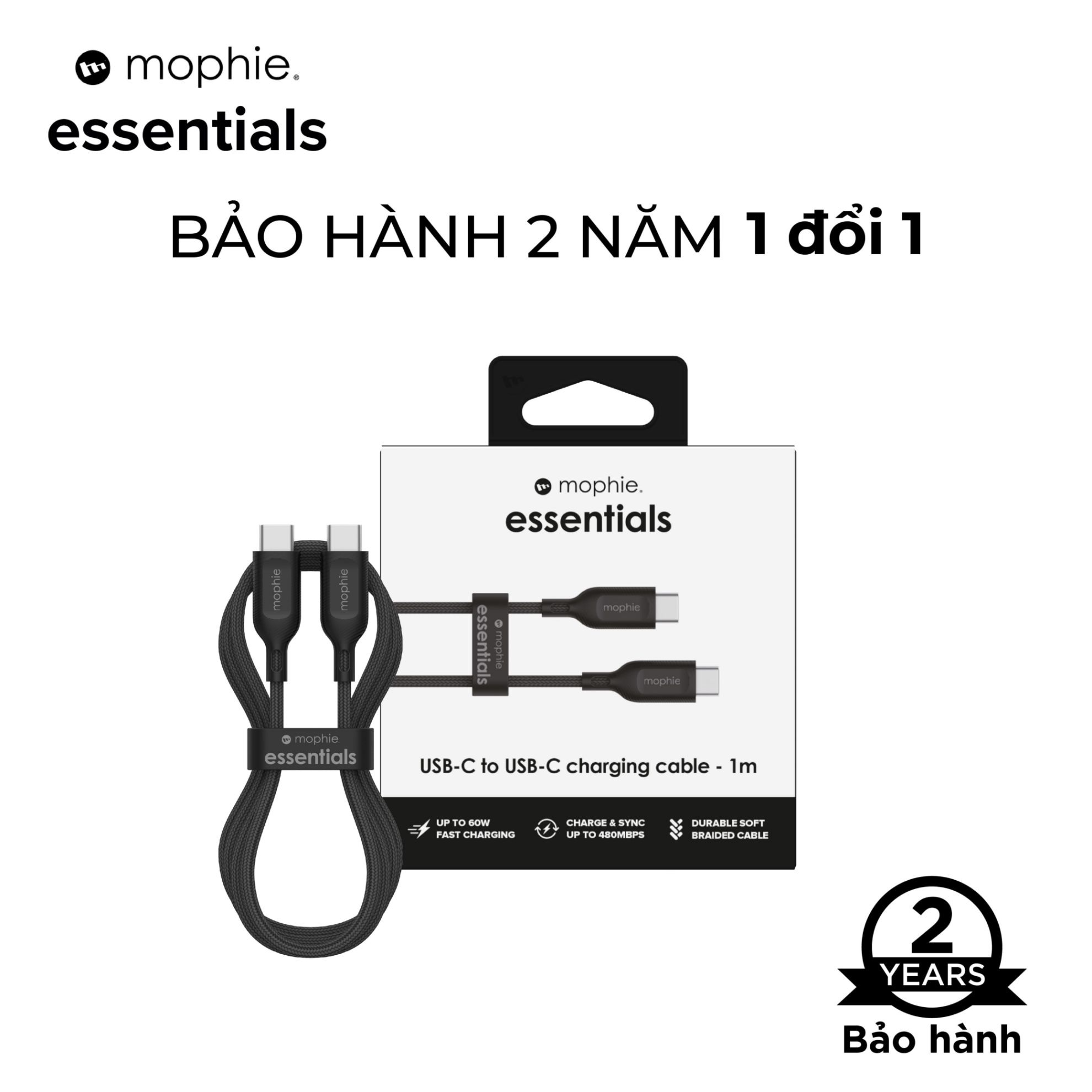 Ảnh của Cáp Mophie USB-C to USB-C (60W) Essential 1M