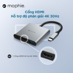 Picture of Hub chuyển đổi USB-C mophie 3in1