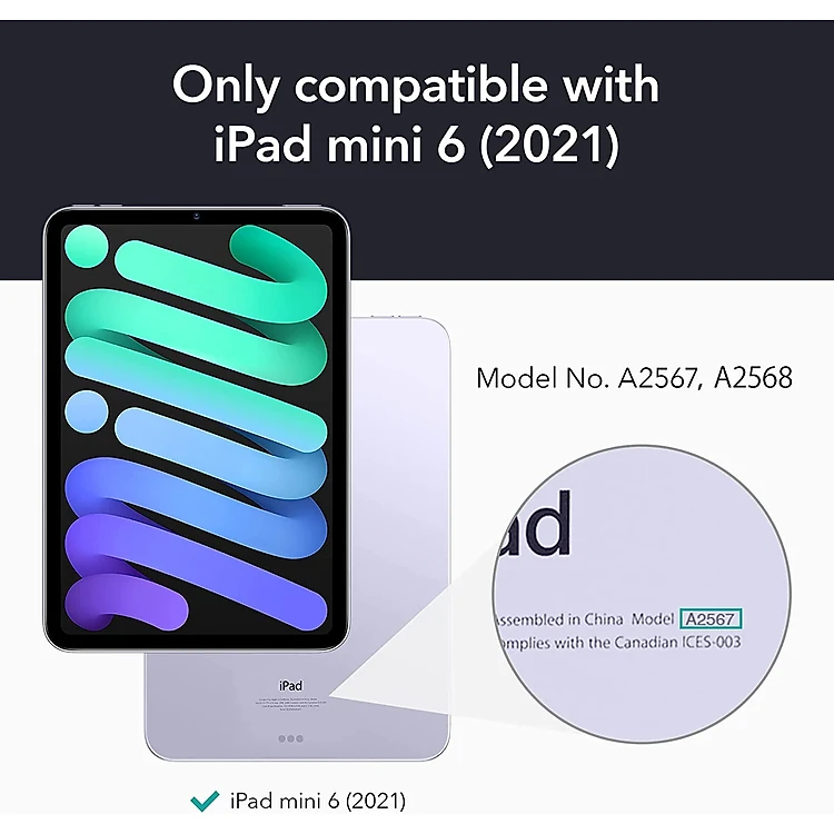 Ảnh của Bao da Rebound Magnetic dành cho iPad Mini 6 màu đen ESR