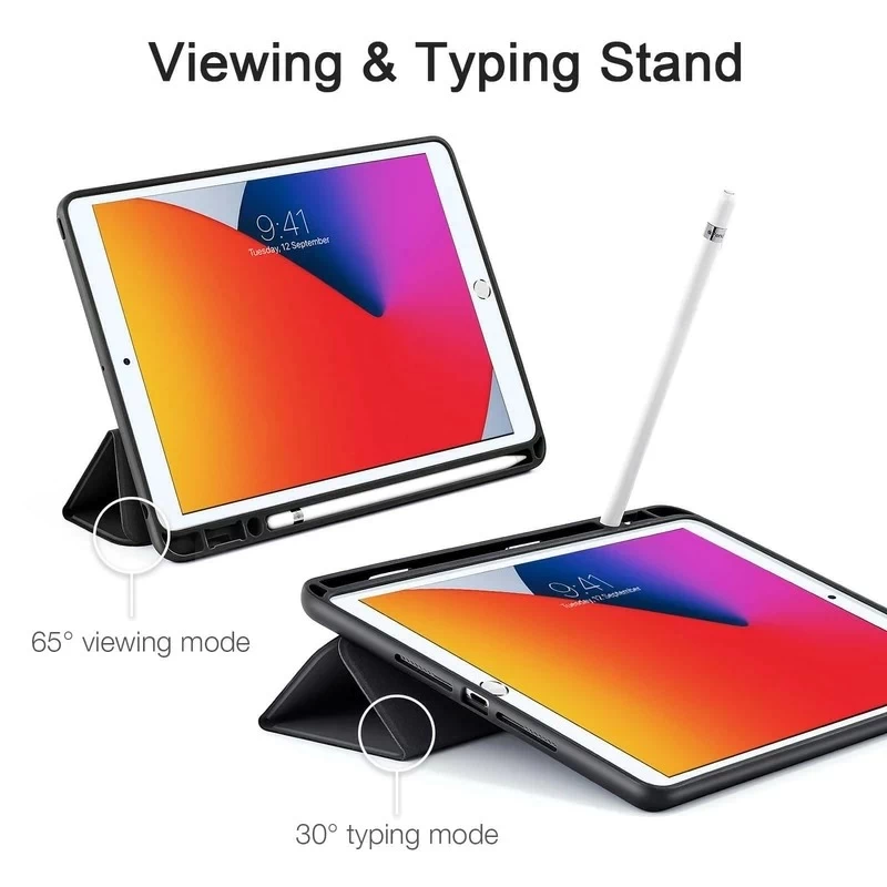 Ảnh của Bao da Rebound Pencil cho iPad 9/8/7 màu đen ESR (10.2)