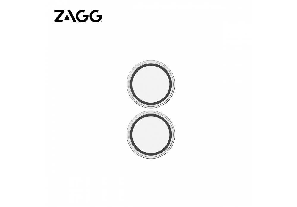 Ảnh của Bộ kính dán lens Camera ZAGG Premium dành cho iPhone 16 và iPhone 16 Plus - Black