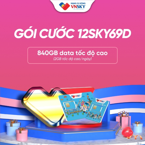 Ảnh của Sim VNSKY - Gói Data 12SKY69D