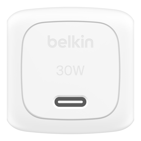 Ảnh của Apdater sạc nhanh 30W USB-C PD PPS Cubic Wall Charger màu trắng Belkin