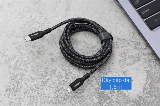 Ảnh của Cáp Innostyle PowerFlex USB-C to Lightning 15M 20/30/60W Black (ICL150ALBLK)