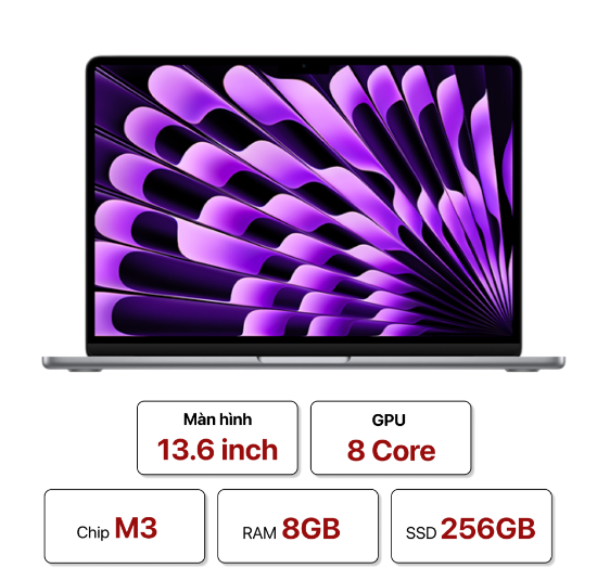 Ảnh của MacBook Air M3 13 inch (8GB RAM | 256GB SSD)