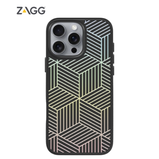 Ảnh của Ốp lưng ZAGG EngravedArt Snap dành cho iPhone 16 series - Geometer Block 