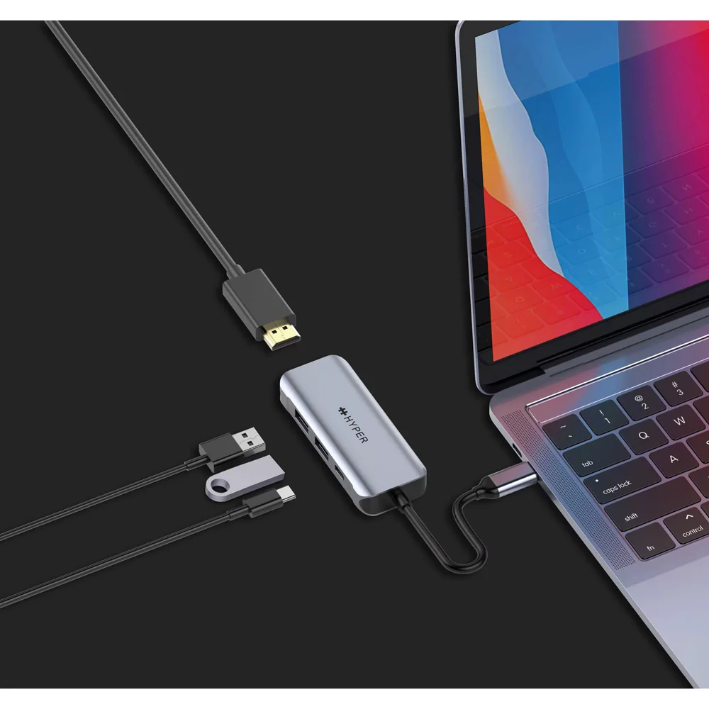 Ảnh của  Cổng chuyển HyperDriver HDMI 4K 60Hz 4 IN 1 USB-C Hub (HD41)