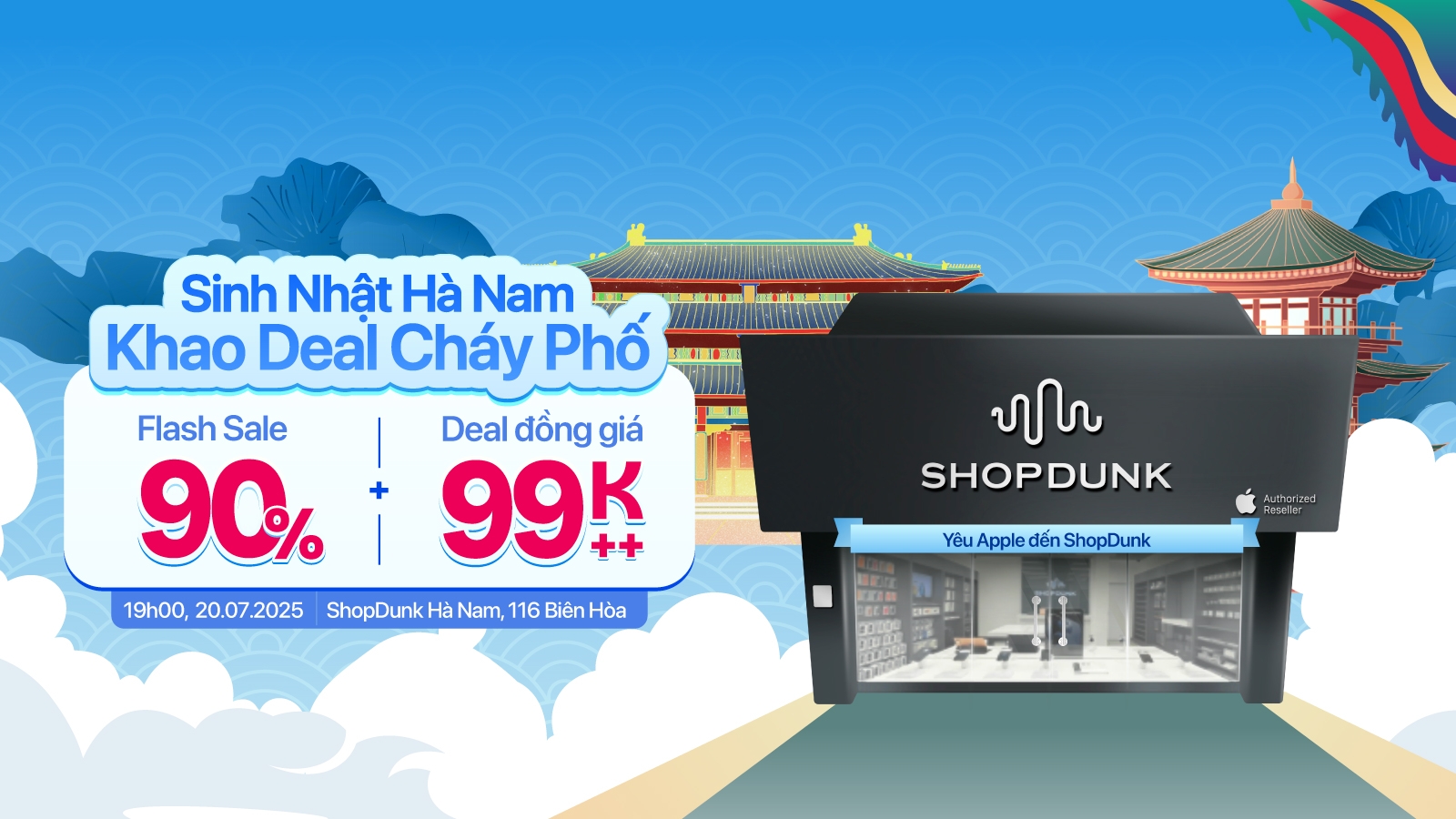 Hình ảnh cho danh mục SINH NHẬT SHOPDUNK HÀ NAM, TRI ÂN GIẢM KHỦNG TỚI 90%