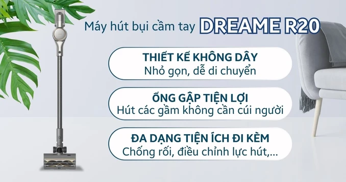 Ảnh của Máy hút bụi cầm tay Dreame R20 