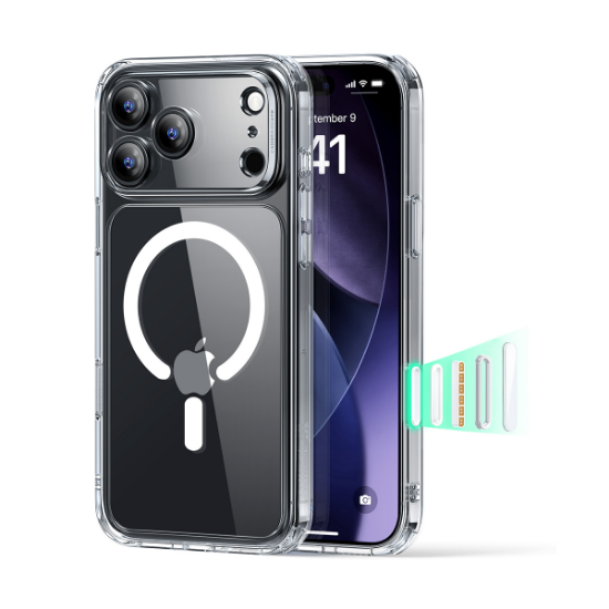 Ảnh của Ốp lưng Classic Hybrid Case HaloLock cho iPhone 17 Pro 1A862 trong suốt ESR