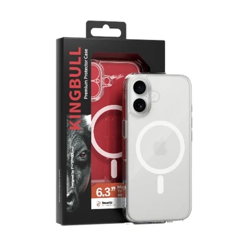 Ảnh của Ốp Lưng Magsafe Mipow Kingbull Tempered Glass Transparent iPhone 17 6.9'' 2025 