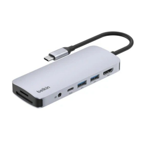 Ảnh của Adapter chuyển đổi USB-C Multimedia, 7 trong 1, 4K60 màu đen Belkin