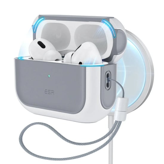 Ảnh của Ốp cho AirPods Pro 3 2025 Orbit Hybrid (HaloLock) màu trắng ESR