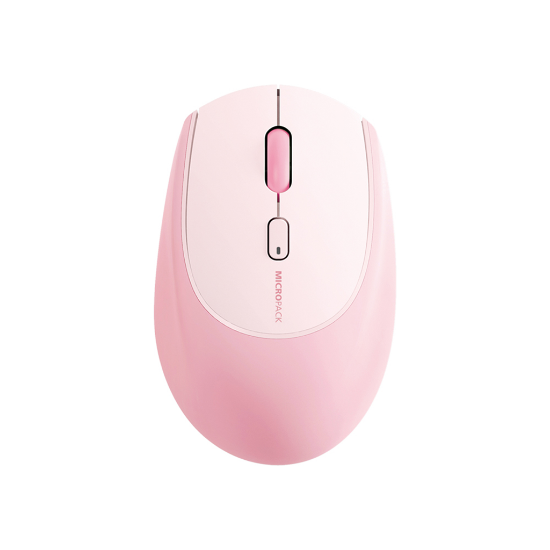 Ảnh của Chuột MicroPack Lifestyle 2.4G Bluetooth Dual Mode Soft Silicone Wireless Mouse MS-201W - Pink