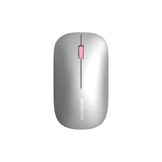 Ảnh của Chuột MicroPack Lifestyle Rechargeable 2.4G + Bluetooth Wireless Mouse ML-203W - Grey