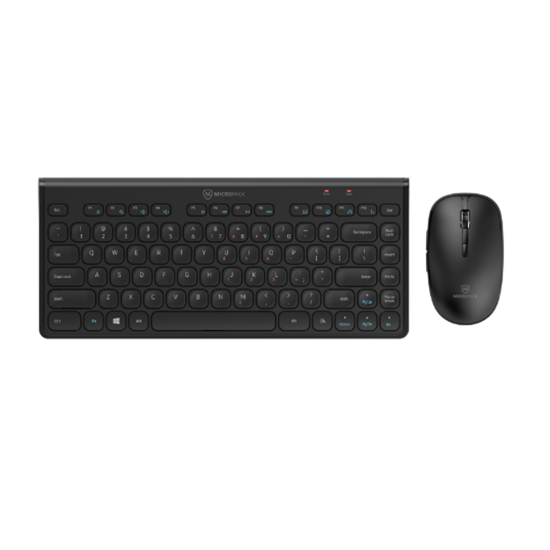 Ảnh của Bộ bàn phím chuột không dây MicroPack iFREE MINI 2 compact & elegant wireless combo KM-228W - Black