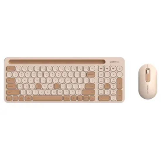Ảnh của Bộ bàn phím chuột MicroPack Lifestyle 2.4G+Bluetooth Wireless Keyboard and Mouse Combo KM-238W - Cream