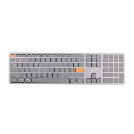 Ảnh của Bàn phím MicroPack Lifestyle 2.4G+Bluetooth Rechargeable Wireless Keyboard K-310W - Orange