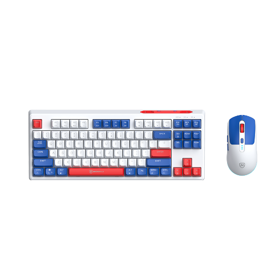 Ảnh của Bộ bàn phím chuột MicroPack Lifestyle 2.4G Rechargeable Wireless Keyboard and Mouse Combo KM-269W - Navy