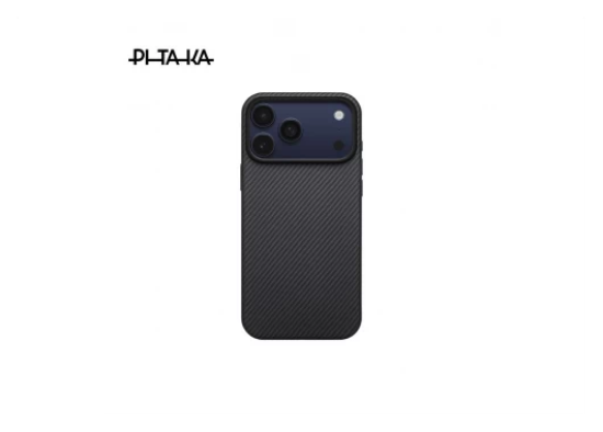 Ảnh của Ốp lưng iPhone 17 Pro - PITAKA Aramid UltraGuard - Black/Grey - KI1701PB