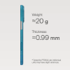 Ảnh của Ốp lưng iPhone 17 Pro Max - PITAKA Ultra-Slim (with PitaTap) - Lucid Blue - KI1708AG