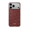 Ảnh của Ốp lưng iPhone 17 Pro Max - PITAKA Ultra-Slim (with PitaTap) - Monogram-Gold/Red - KI1702PTKP