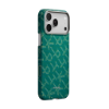 Ảnh của Ốp lưng iPhone 17 Pro - PITAKA Ultra-Slim (with PitaTap) - Monogram-Gold/Green - KI1701PTK