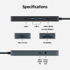 Ảnh của Cổng Chuyển HyperDrive (USA) Flex 8 ports USB-C hub, Black