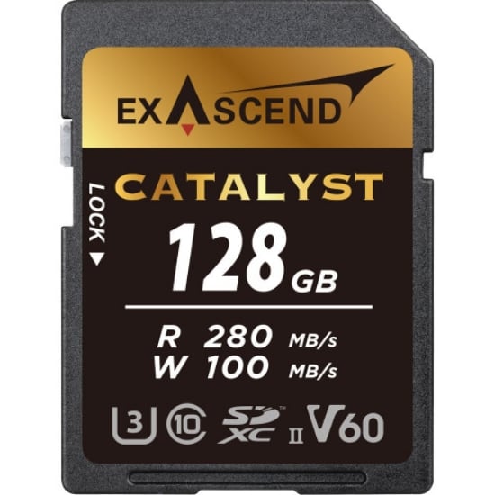 Ảnh của Thẻ nhớ Exascend V60 128GB read 280MB/s EX128GSDV60 - Đen