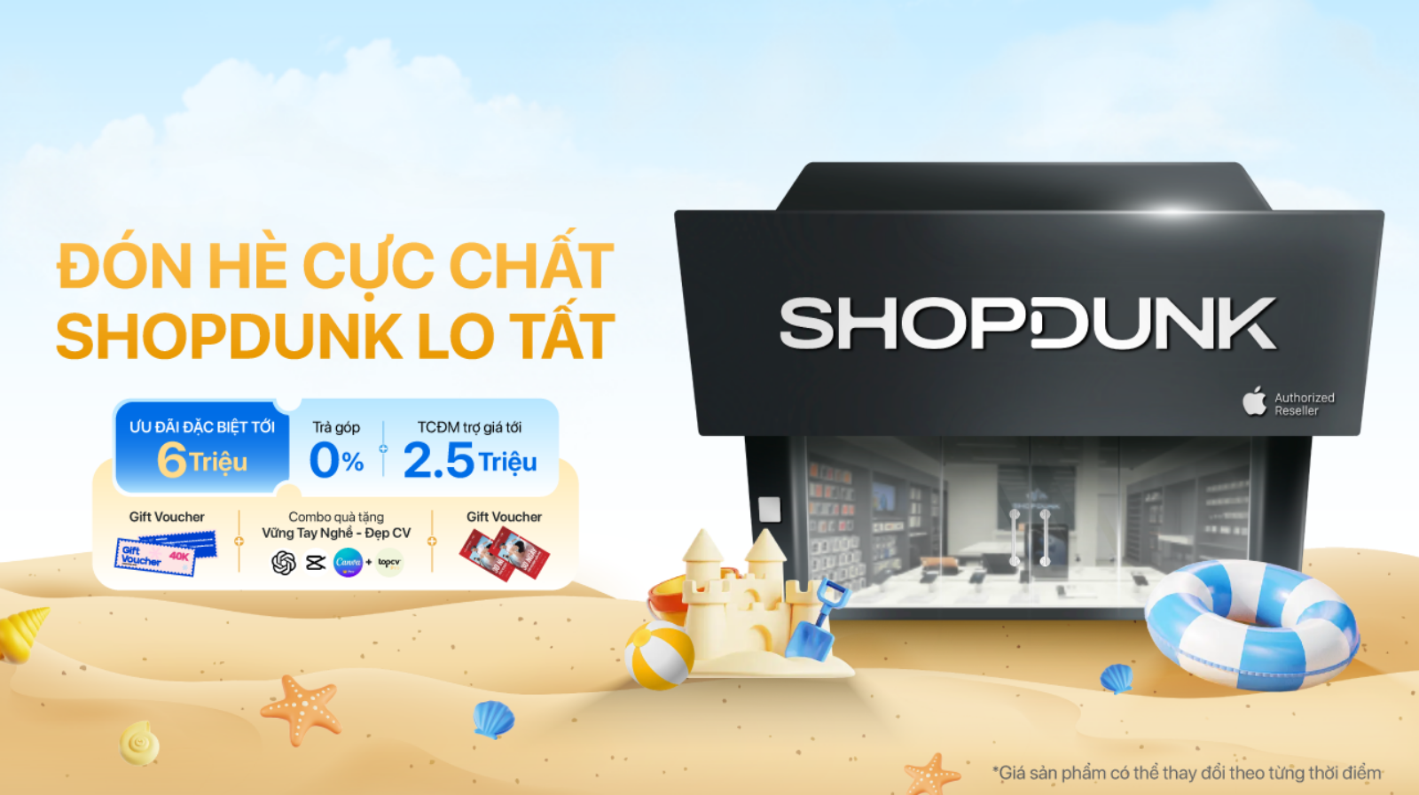 Hình ảnh cho danh mục Ưu đãi Tháng 6 tại ShopDunk: giảm tới 90% cho Apple, Phụ kiện, Âm thanh và Gia dụng chính hãng