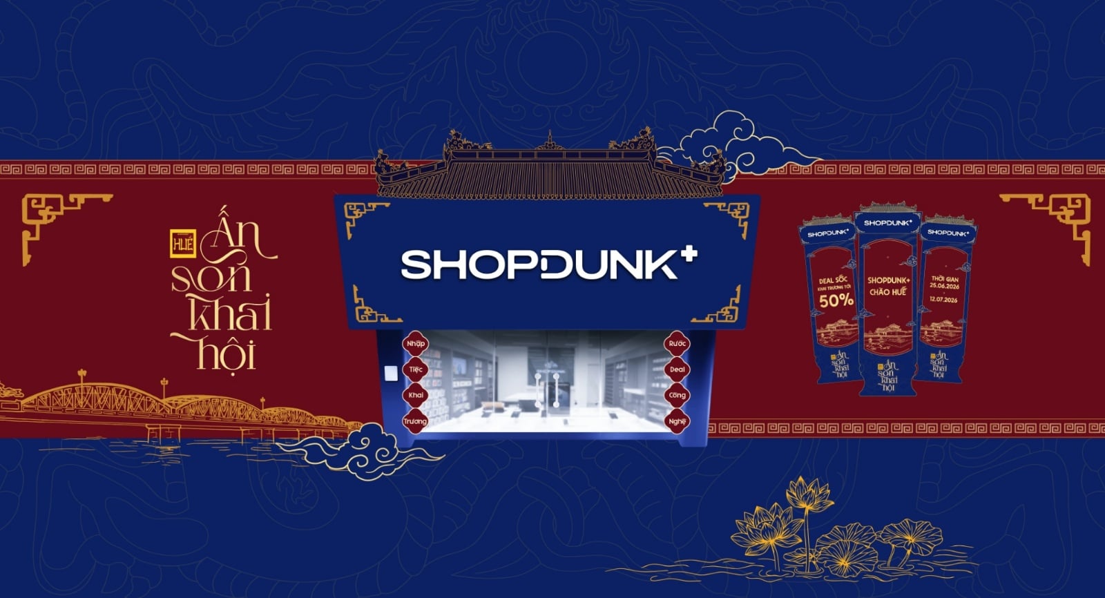 Hình ảnh cho danh mục ShopDunk+ AEON MALL Huế khai trương: Lắc quẻ cầu may, săn deal tới 50%, nhận quà lên tới 99 triệu++