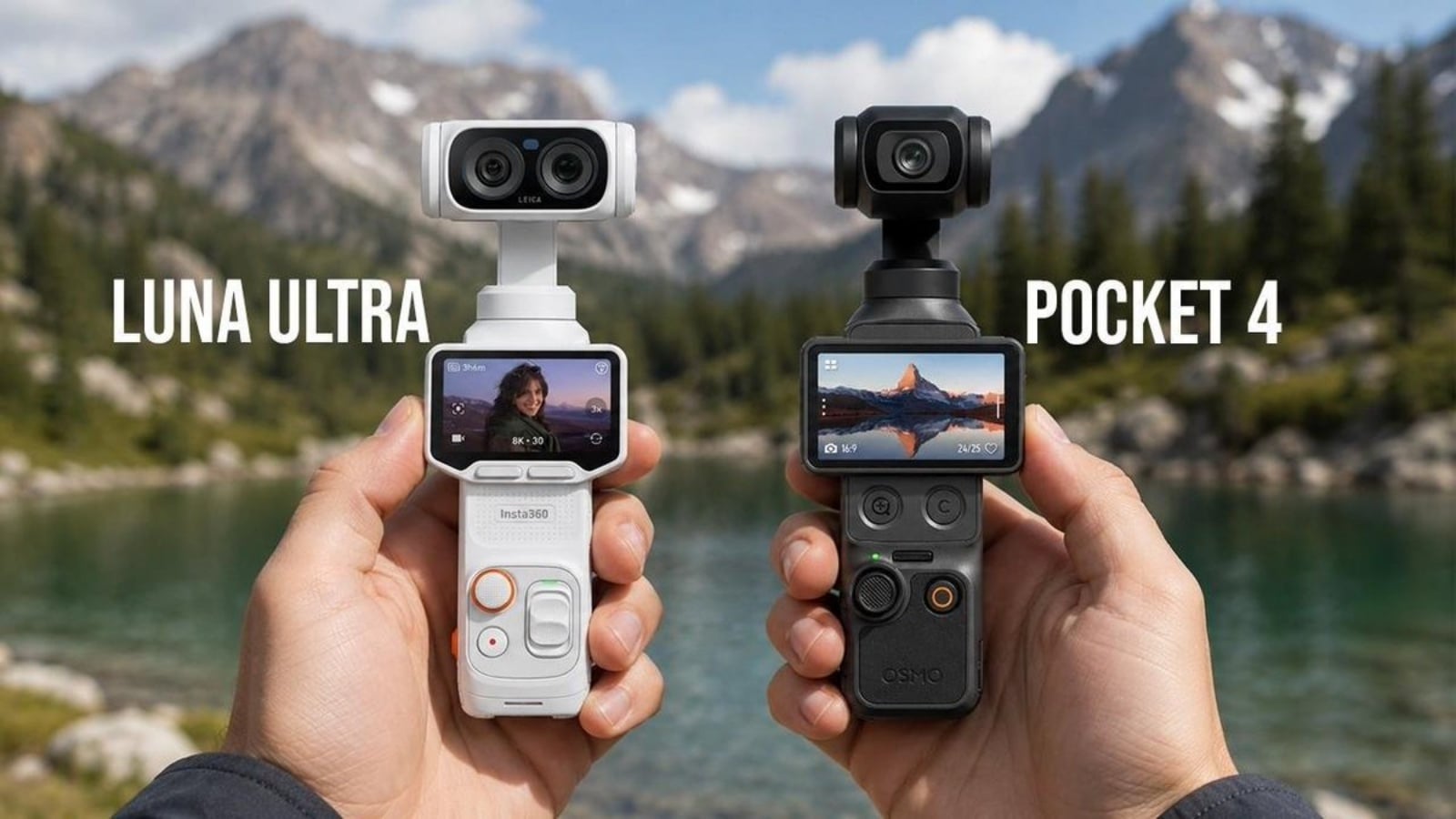 Hình ảnh cho danh mục Insta360 Luna Ultra vs DJI Pocket 4: Nên Chọn Camera Nào?