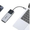 Ảnh của   Dây cáp Mazer 3in1 USB to Lightning / Micro /USB-C 1.0M/3.1A Fast Charging Cable-Black