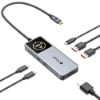 Ảnh của   Dây cáp Mazer 3in1 USB to Lightning / Micro /USB-C 1.0M/3.1A Fast Charging Cable-Black