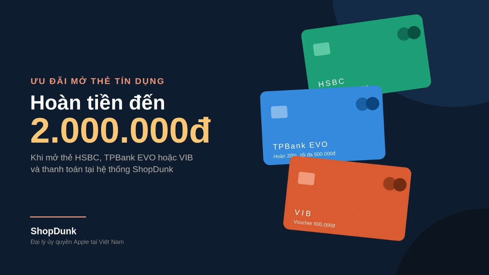 Hình ảnh cho danh mục [Ưu đãi Tháng 9] Tổng hợp các ưu đãi mở thẻ tại ShopDunk